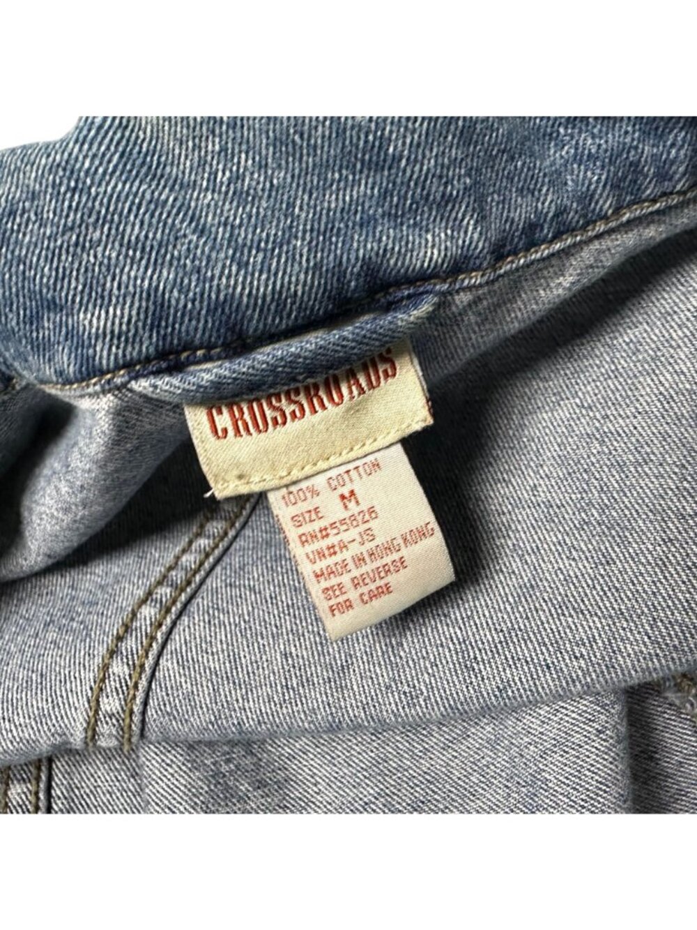 Vintage 80s Crossroads Denim BlazerJack Western Canadian Tuxedo Medium - Picture 6 of 9